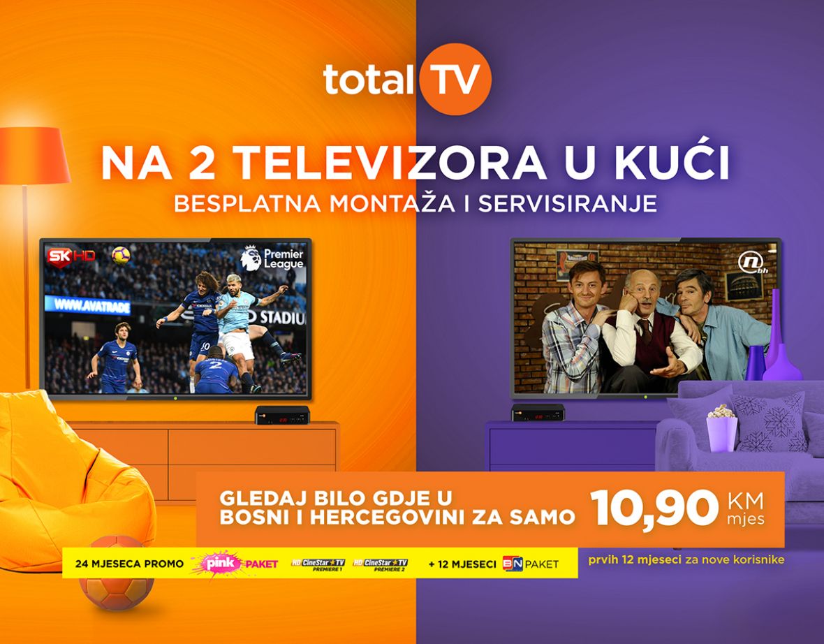 Total TV 10,90 KM mjesečno